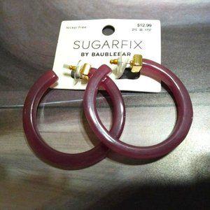 Sugarfix by Baublebar Acrylic Hoop Earrings